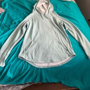 Blue green hoodie
